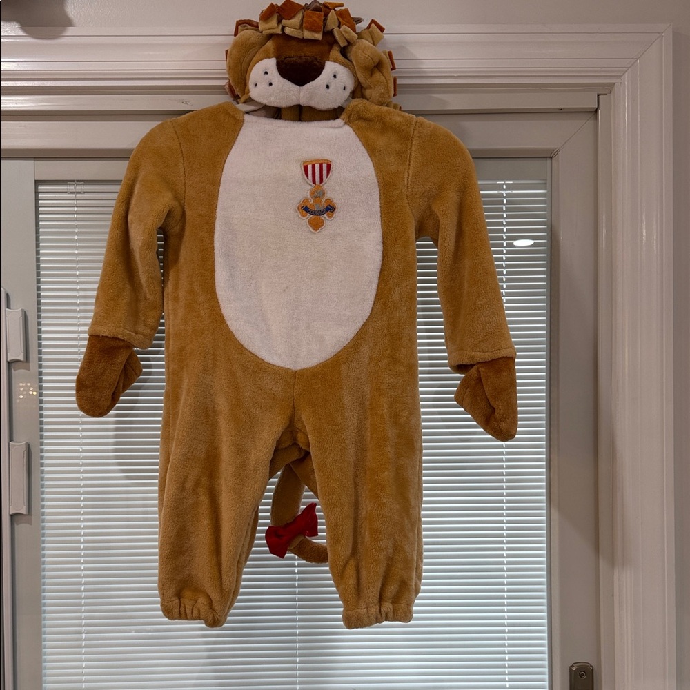 Party City Lion Kids One Piece Costume - Tan and White